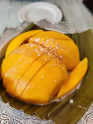 Arroz con mango, en Province of Lima. Colores principales: zapallo loche, zapallo loche.